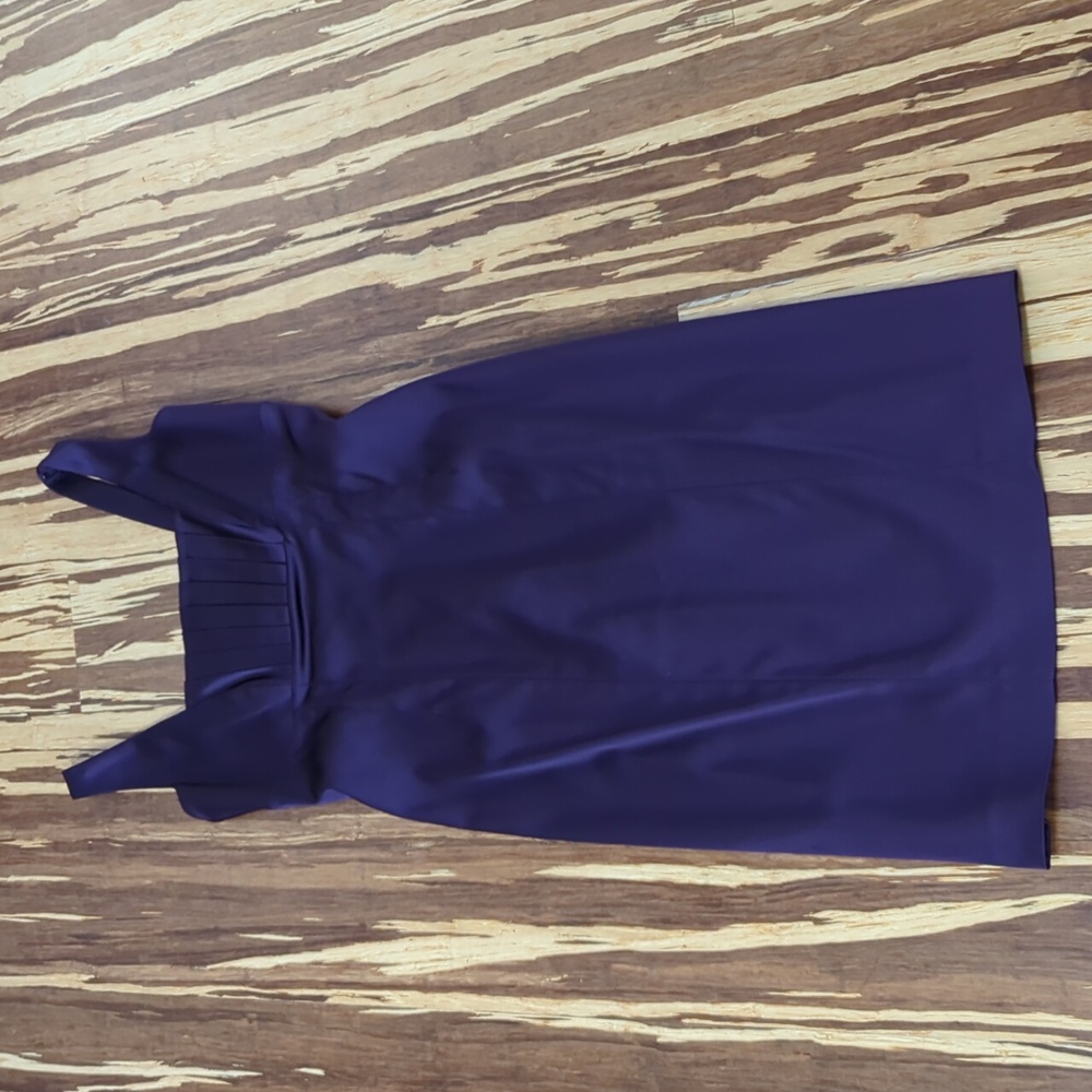 Calvin Klein satin purple sheath shift dress